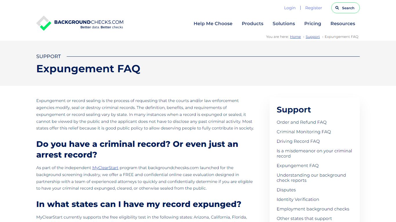 Do Expunged Records Show on Background Check